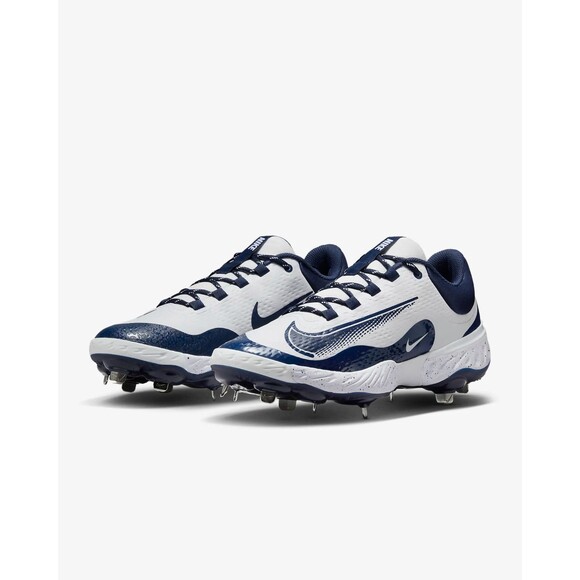 Nike Alpha Huarache Elite 4 Baseball Cleats Midnight Navy FD2745-107 Men’s Sz 8 - Picture 3 of 7